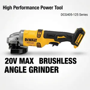 DEWALT DCG405-125 20V Angle Grinder, 800W Power, 125mm Disc Diameter, Ideal for DIY and Construction tool kit set