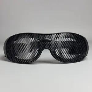 1pc Protective Iron Mesh Eyeglasses Cs Military Shooting Range Tactical Bulletproof Anti-Impact Glasses, Safety Goggles, Detachable Legs, Adjustable, Metal Full Frame