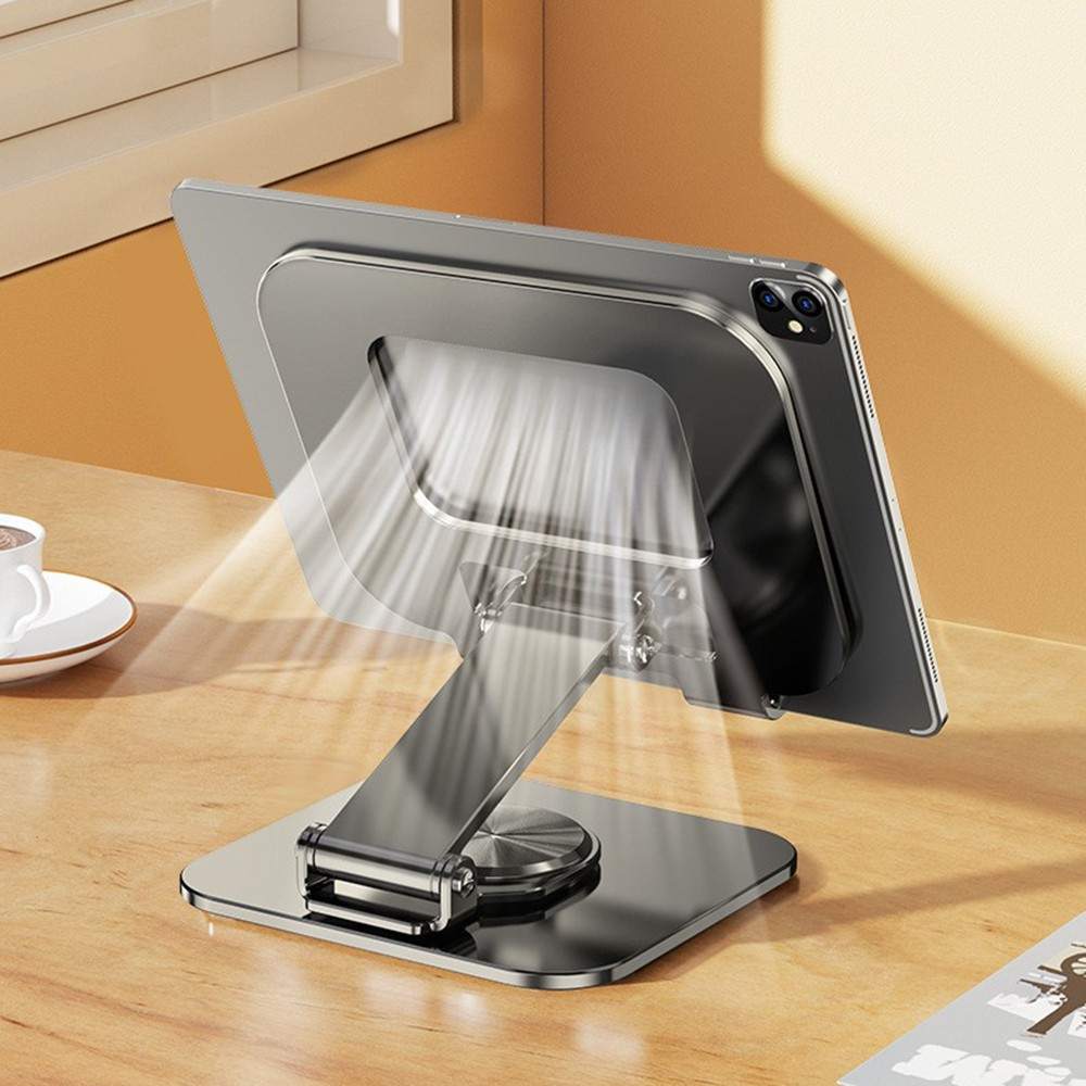 360° Rotation Desk Tablet Mount, Thermal Design for Portable Monitor, Aluminum Alloy Adjustable Phone Stand Holder, Universal Fits for iPhone,for iPad Pro 11/10.5/9.7 iPad Mini 4/3/2/1 iPad Air 5/4/3/2,for Samsung Galaxy Tab Series, For Lenovo Tab Series