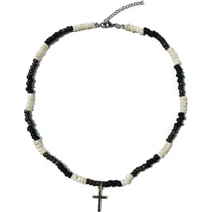 Puka Shell Beaded Necklace Men Summer Surfer Seed Necklace Seashell Beads Necklace for Women Beach Necklace for Men Beach