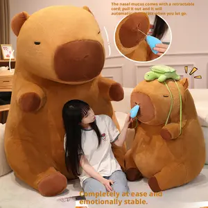 Capybara Plush Toy Giant Stuffed Water Doll Cute Large Size Door Hanger Decor for Kids Fans Gift