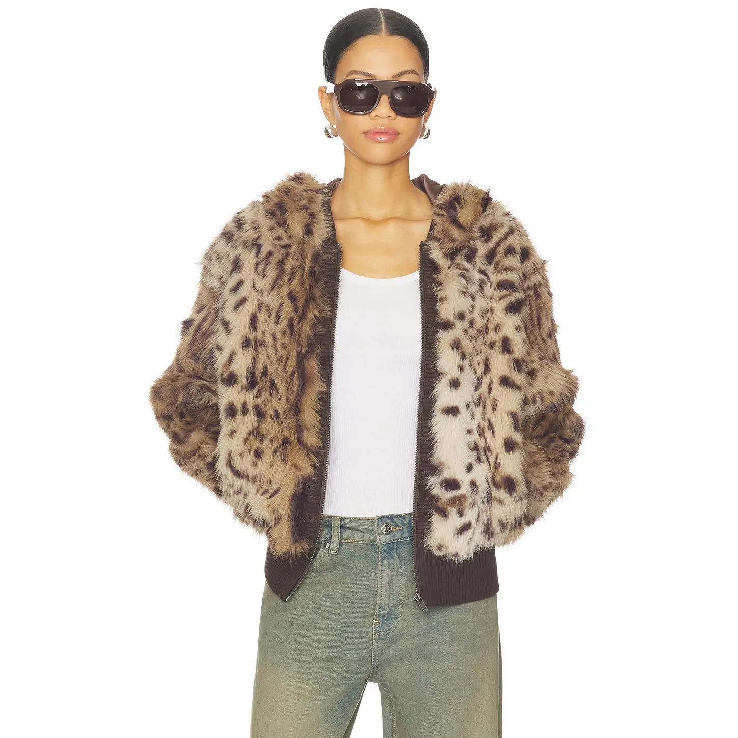 Jaded London Bear Faux Fur Jacket in Leopard - TikTok Shop