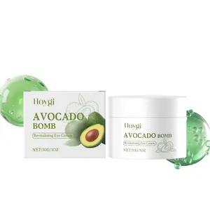 Hoygi Avocado Bomb Revitalizing Eye Cream for Dark Circles & Brightening, Instant Eye Firming & Calcium Anti-Aging Repair Serum, Targeted Treatment for Eyebags, Puffy Eyes & Fine Lines, Advanced Skin Barrier Repair, Travel Size Eye Stick Alternative,30g