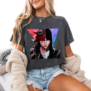 Caitvi And Vi Inspired Unisex Shirts - Arcane Champion Graphic Tees For Fans Of Caitlyn And Vi Tshirt