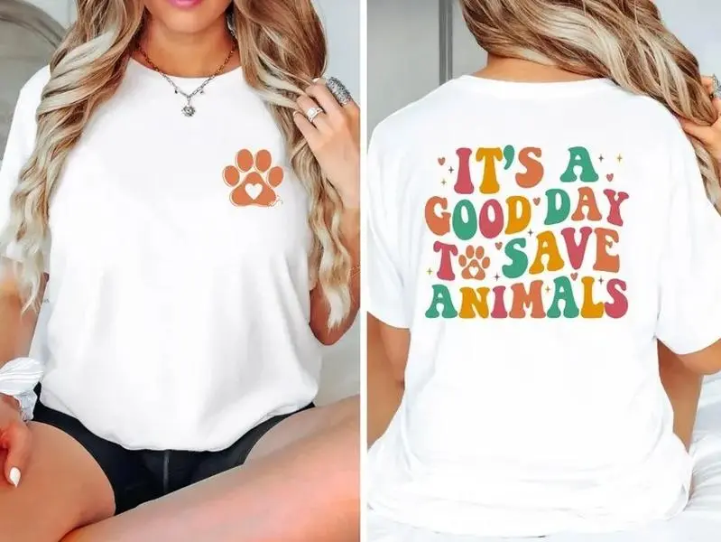 It’s A Good Day To Save Animals T-shirt, Vet Tech Shirt,  Eco Friendly Tee, Animal Lovers T-shirt, Animal Rescue Shirt