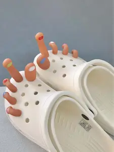 Trendy 3D Toe Hole Shoe Flower, Funny and Fun 3D Toe Hole Shoe Accessory, Prank Creative DIY Shoe Decoration, Novelty Footwear Ornament, Shoe Decoration Charms
