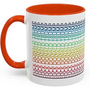 FDT Mug Colorful Ceramic 15oz Hidden Message Coffee Cup Democrat Gifts for Liberal Coworkers Sturdy Easy Clean Microwave Dishwasher Safe Drinkware
