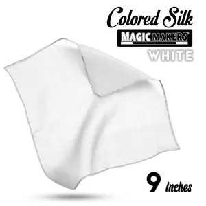 White 9 inch Colored Silk SINGLE