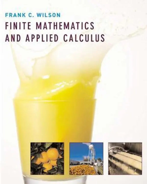 Used Hardcover Math Book - Finite Mathematics and Applied Calculus by Frank C. Wilson, English, for Business Majors, 2-Semester Resource with Analytical Tools, Examples and Data to Reinforce Key Terms, Build Technological Skills, Used Good