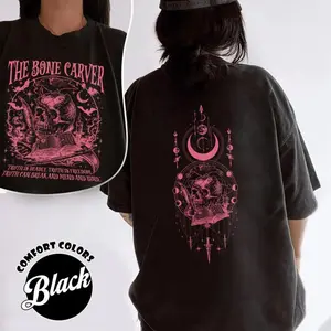 2 Side The Bone Carver Comfort Colors T-Shirt, ACOTAR Inspired Hoodie, Velaris Fantasy Bookish Merch Gift, Clean Lines