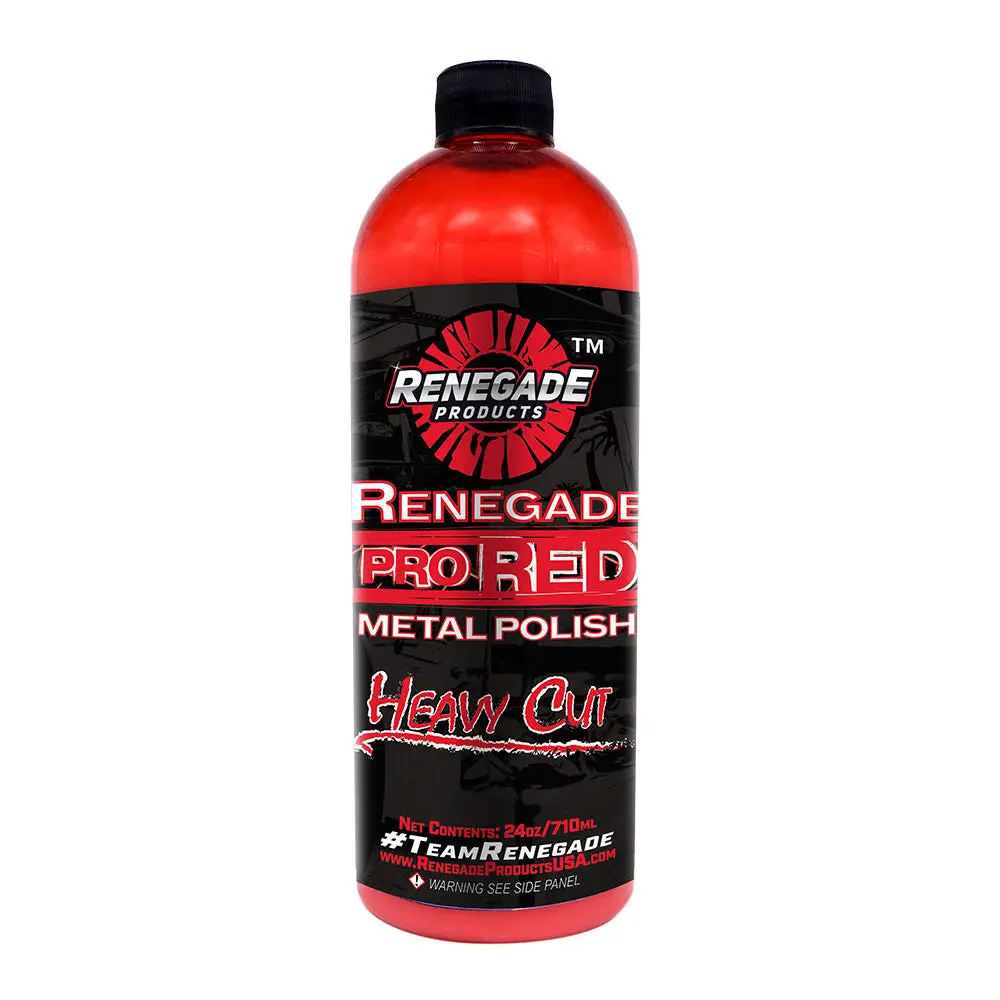 Renegade Products Pro Red Heavy Cut Metal Polish 24oz – High-Strength Aluminum & Stainless Steel Polish for Oxidation & Restoration Renegade Products Pro Red Heavy Cut Metal Polish 24oz – High-Strength Aluminum & Stainless Steel Polish for Oxidation & Restoration