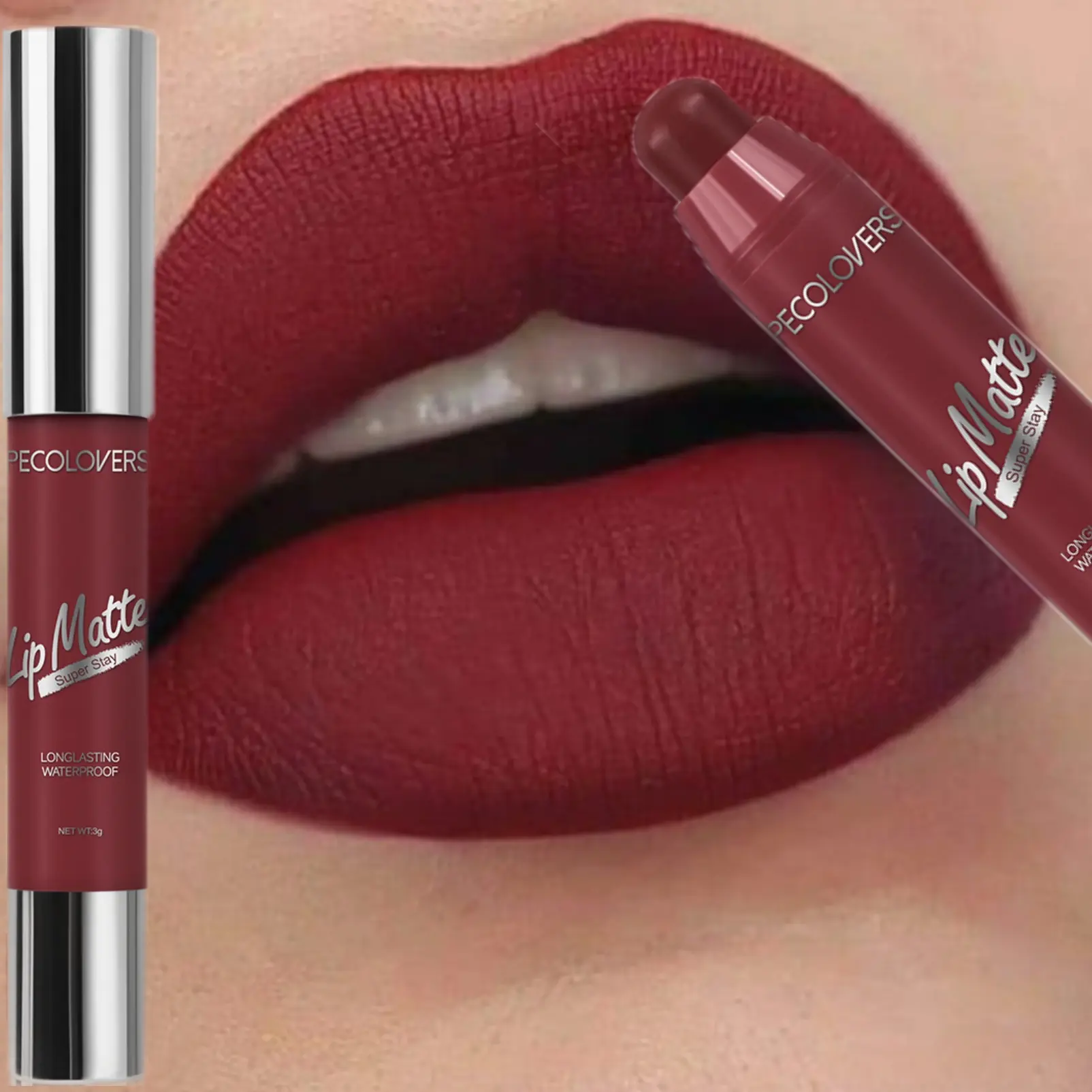1Pc Waterproof Matte Lipstick Pen - Non-Stick, Easy Glide Lip Liner, Smudge-Proof, Individual Lipsticks, Ideal for All Skin Types, Perfect for Holiday Dates, Lip Products Makeup, Lipsticks Waterproof Long Lasting Lip Lacquer
