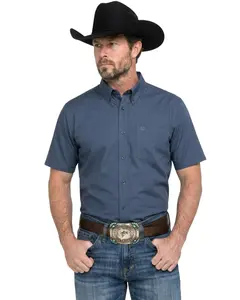 Cody James Men's Men'S Solid Twill Short Sleeve Button-Down Stretch Western - Cjsp26w71-Slt