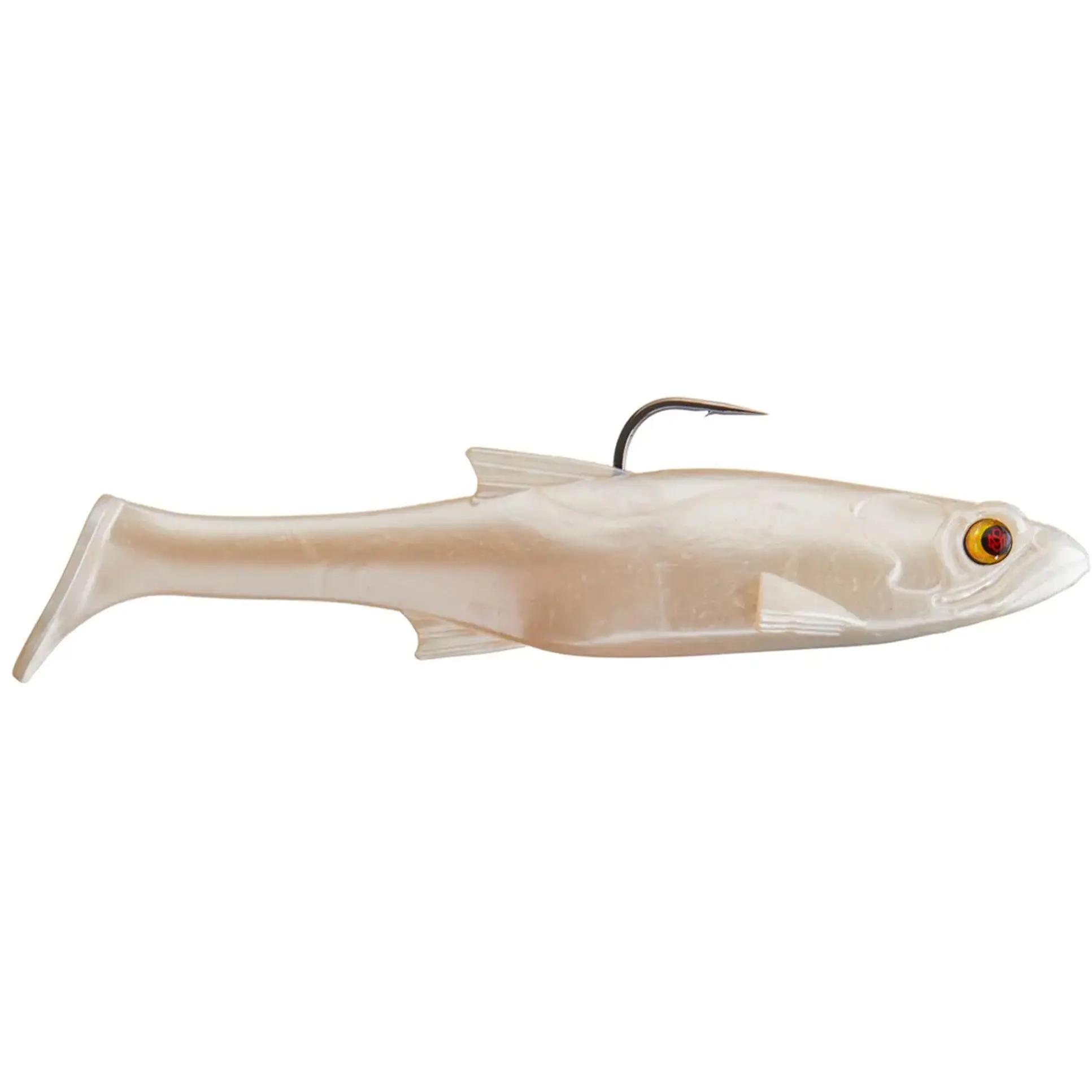 Bass Mafia Dangerous Swimbait (Loaded) - 7 in Artificial Lures, Flashy Swimmer Lure with Paddle Tail, Custom Body for Freshwater Fishing, Hand-Painted, Holographic Eyes, Multiple Colors, Fishing Gear, Stability Focus, Fishing Equipment