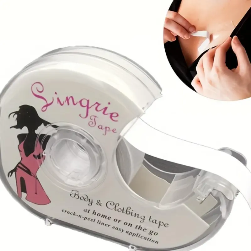 【Black Friday】Women's Clear Double-Sided Silicone Body Clothing Tape, Self-Adhesive Invisible Fashion Tape, Women's Lingerie Accessory for Daily Use, Women's Tape