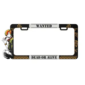 Marco de matrícula personalizado en estilo anime y cómic, hecho a su gusto. Convierte cualquier imagen en tu marca personal o en un recuerdo familiar único para tu coche