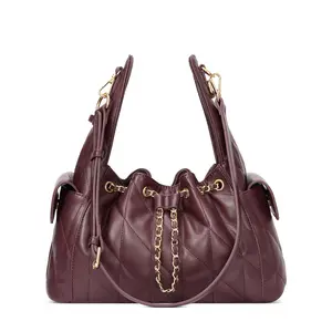 CLUCI Slouchy Hobo Bags for Women, Crumpled Vegan Leather Quilted Tote Bag Tabby Handbag with Adjustable Strap Shoulder Purse