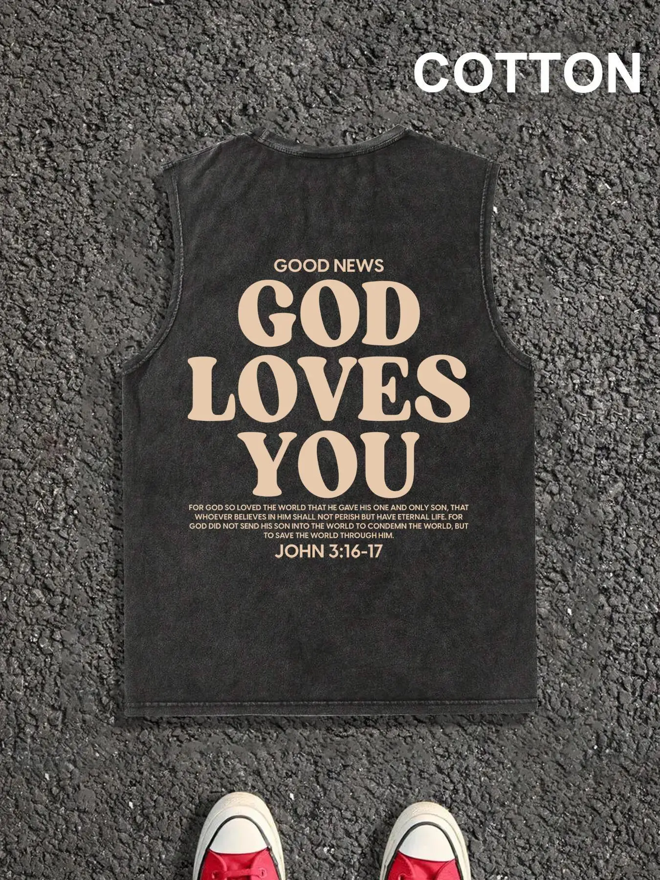 Men's Letter Print Tank Tee, Regular Fit Casual Sleeveless Top for Summer, Men's Top for Daily Wear