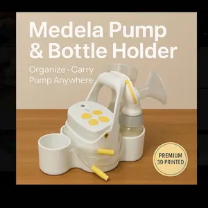 Medela Breast Pump and Bottle Holder - Reduce the Mess - Carry Everything with One Hand