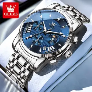 OLEVS Stylish Men's Quartz Watch Luminous Waterproof Sports Wristwatch Model 2892
