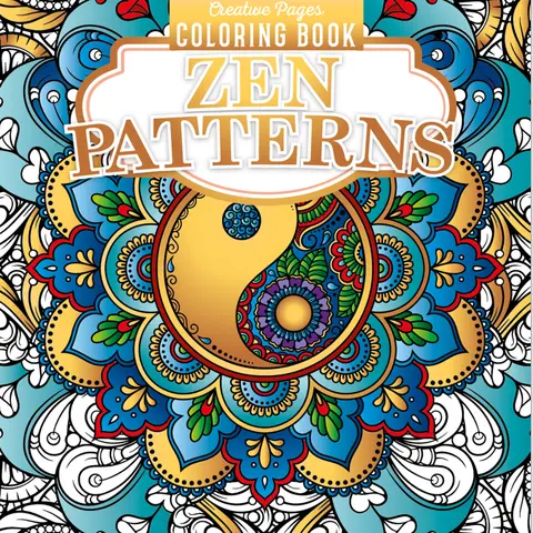 Parragon Adult Geometric Patterns Coloring Book - 128 Pages, 8.5x9.5in, English Hand-Drawn Designs, Creative Stress Relief, Meditative Coloring, Mandalas for Calm, Marker-Compatible Literature & Art Painting Book