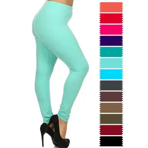 The Ultimate Soft Curvy Style Leggings - Fit Women's Bottom, Seamless Design, Minimalist Style, Slim Fit Comfort Fabric Womenswear Basic