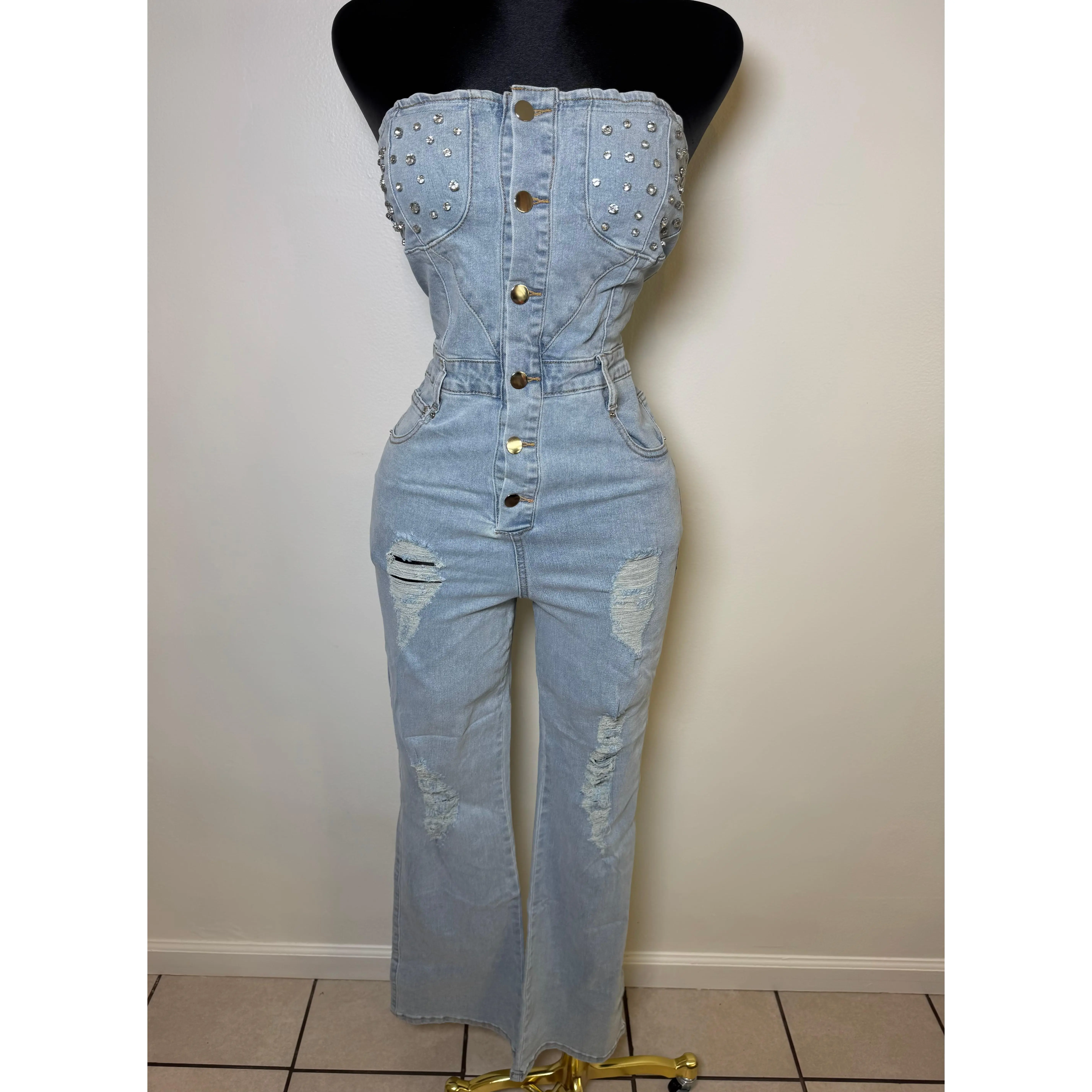 Sexy Denim Jumpsuit Sexy Denim Jumpsuit