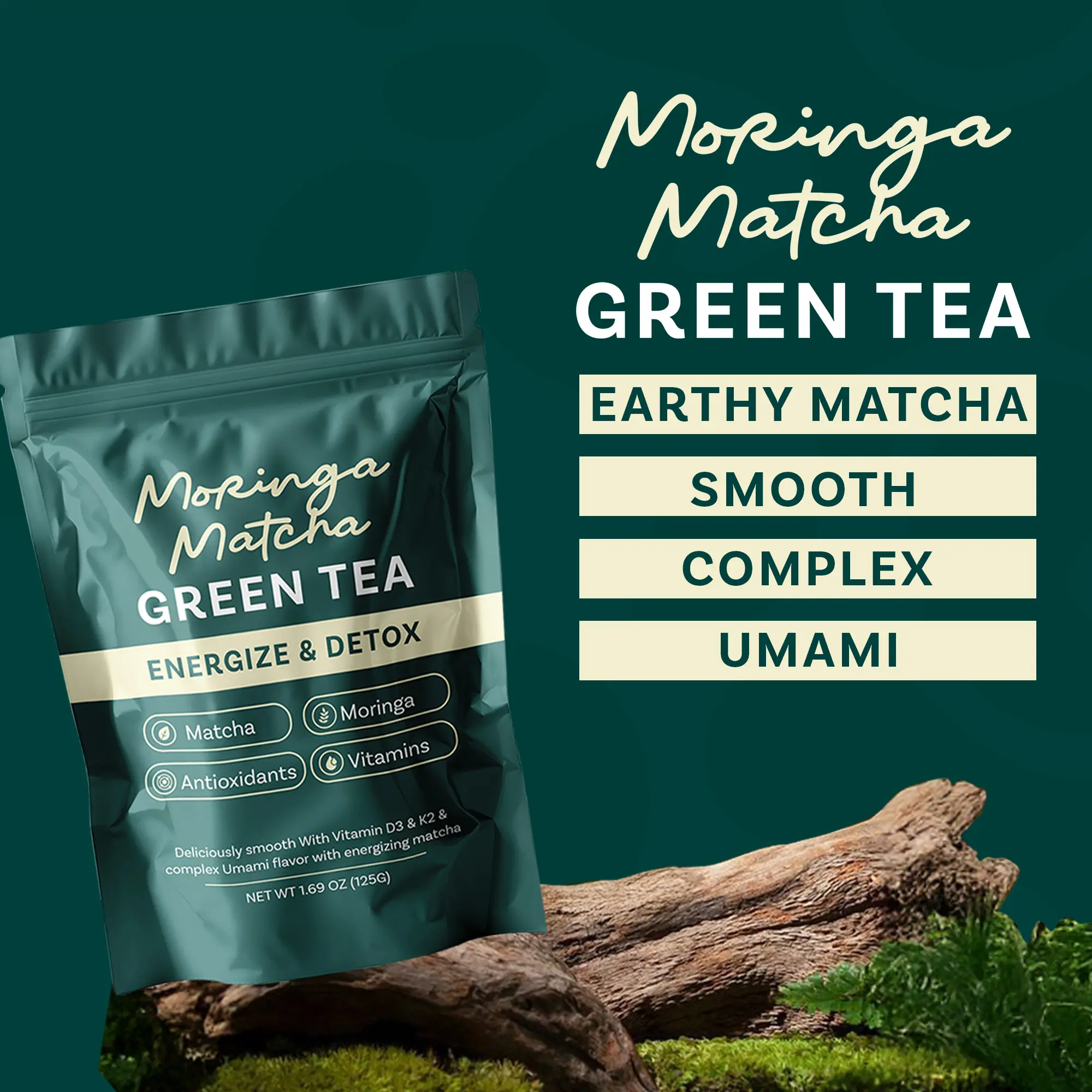 Mor-Energy Blend- Moringa, Matcha Green Tea Panax Ginseng, Superfood