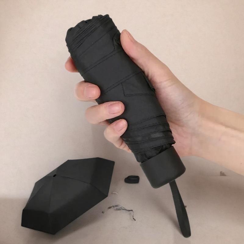 Mini Portable 50% UV Sun Umbrella Lightweight Compact Foldable Windproof Travel Outdoor Essential for Beach Picnic Durable Fabric Easy Carry Daily Adventure Sun Protection Fits in Bag