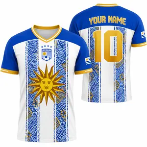 Personalized Uruguay Soccer Jersey, Custom Your Name And Number Uruguay Soccer Jersey, Customized Retro Soccer Jersey For Men, Uruguay Soccer Players Jersey, The Big Tournament 2026 Inspired