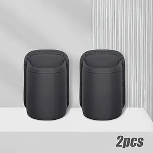 2 car door cup holders&phone holders, PU leather car beverage holder, storage box, rear seat cup holder, car interior accessory storage box, used to keep the car clean, suitable for all vehicles (sedan, SUV, truck, van) - easy to install car interior orga