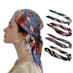 4-piece suit 27.56” Square Silk Like Head Scarf Neck Scarves for Women and Girl Hair Sleeping Head Wrap Headbands Head Wraps,summervibes