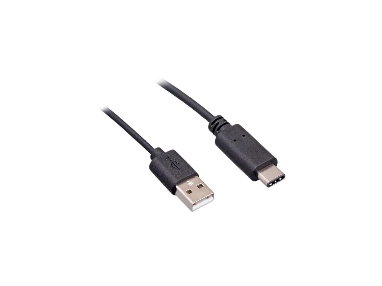Nippon Labs 50USB2-CM-AM-6 6 ft. USB-C Male to USB A Male Charge and Data Transfer Cable - Black