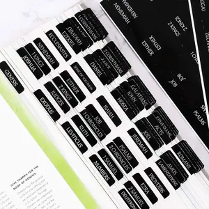 Reposition Laminated Bible Tabs, Large Print Stickers, Easy to Read and Apply Bible Tabs for Women and Man