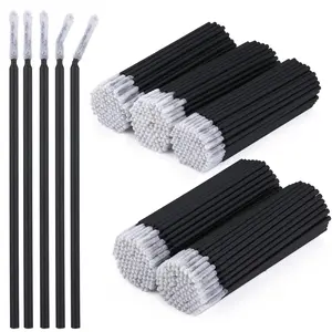 Disposable 500 Black Micro Brushes - Precision Microswabs for Eyelash Extensions, Lash Mascara Applicators - Ideal for Eye, Lashes, Brows,Lips Mascara Wands