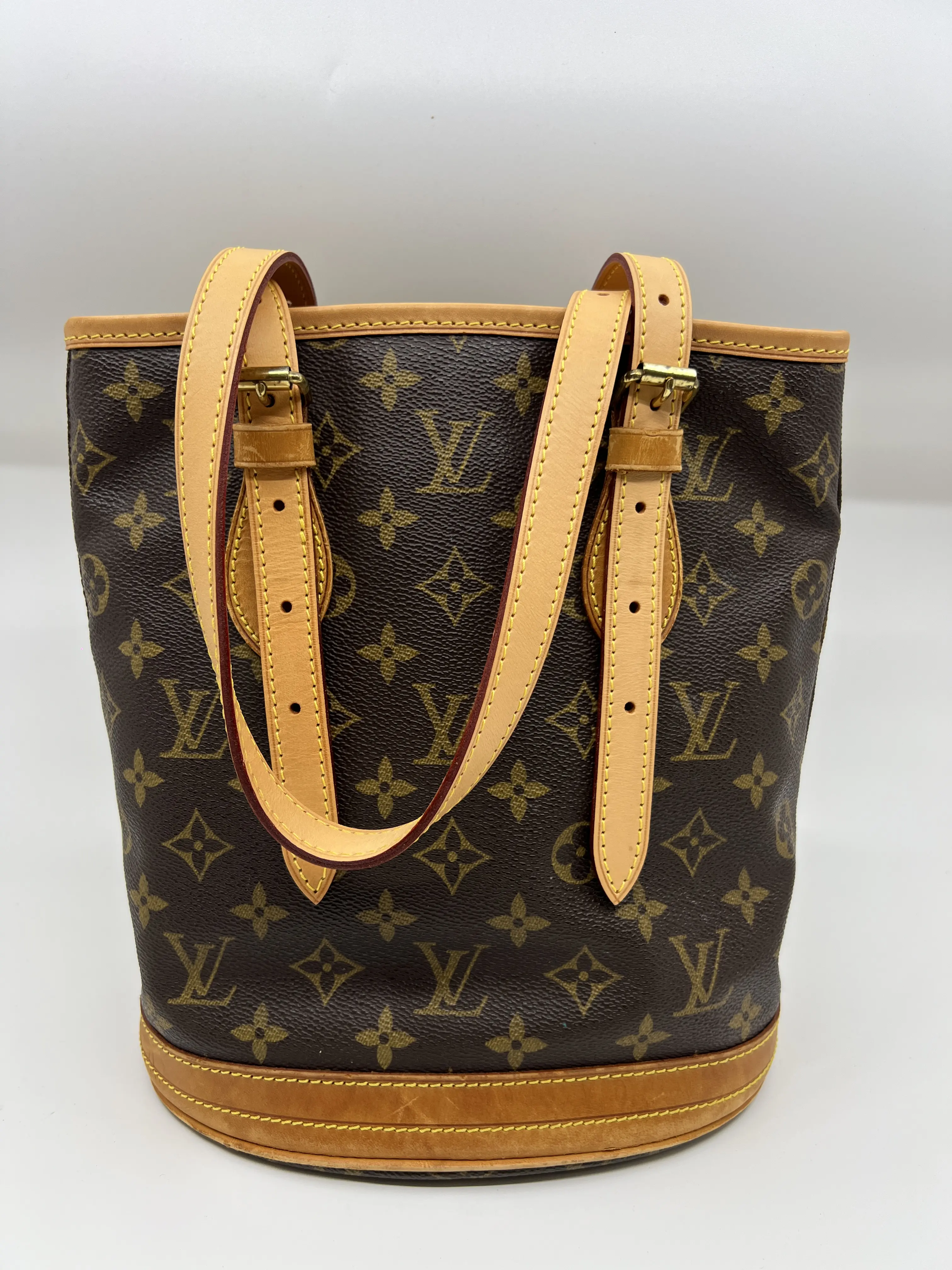 Pre-owned Louis Vuitton canvas Tote Bags Bucket tote bag monogram LVBT09015