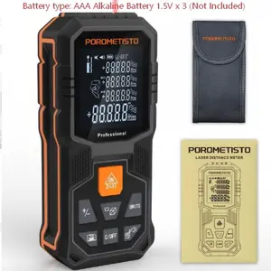 50m/80m Dual Laser Distance Meter, Laser Range Finder, Laser Measuring Tool, Stores 30 Data Sets, Includes Digital Tape Measure & Angle Measurement, Ideal for Indoor Layout, DIY, Construction