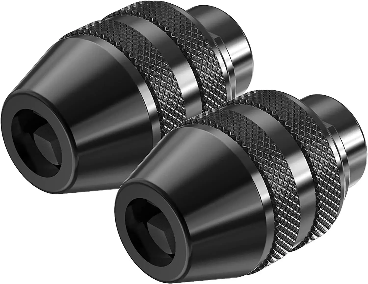 Keyless Chuck Adapter, 2-Piece Set, Durable Alloy, High-Precision Coaxial Drill Bit Chuck, Compatible with Dremel Models 3000, 395, 4000, 398, and 8200