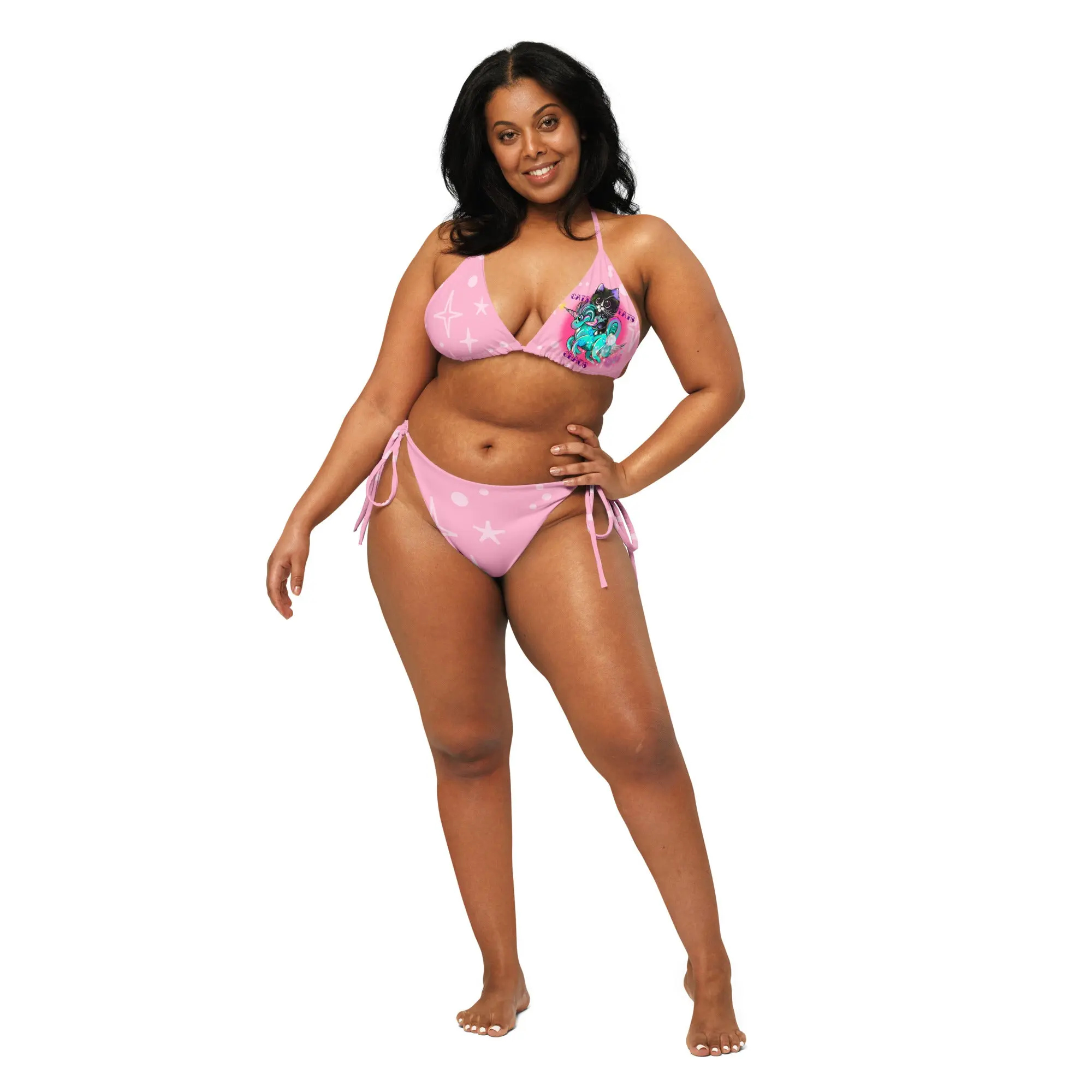 Cats Tats & Chaos string bikini