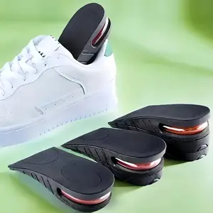 Unisex Removable Height-Increasing Insoles with Air Cushion for Sports Comfort and Shock Absorption Ideal for Athletes