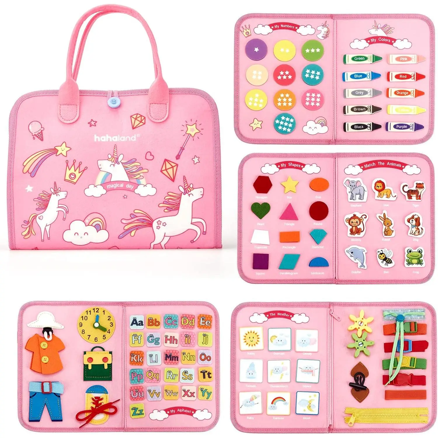 Montessori Toys for 2 Year Old Girl Birthday Gift - Preschool Learning Activities - Educational Toddler Girl Toys 2-3 Stocking Stuffers Gifts Christma