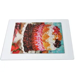 Azar Displays Clear Plastic Jigsaw Puzzle Board, Portable Puzzle Saver, Size 23.5" x 31.5" with rounded corners, up to 1,000 pieces