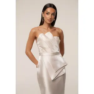 Champagne Gala Pleated Top