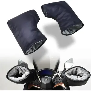 Handlebar Muffs Gloves Riding Cycling Mittens for Scooter E- Snowmobile ATV Cold Weather  Windproof Thermal Gloves with Reflective Strip (X-Large)