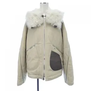 Pre-owned HERMÈS Lambskin Small Leather Goods Hermes Shearling Jacket