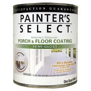 True Value 112176 1 qt Interior & Exterior Semi-Gloss Porch & Floor Coating, Urethane Fortified - Medium Gray