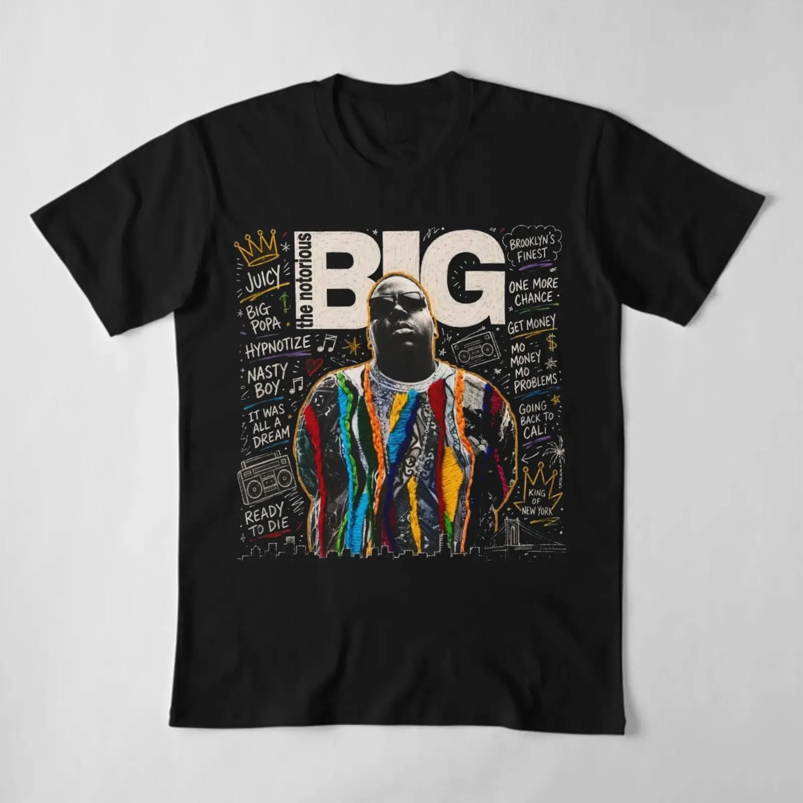 The Notorious B.I.G. Greatest Hits Doodle Vintage Graphic Rap T-Shirt