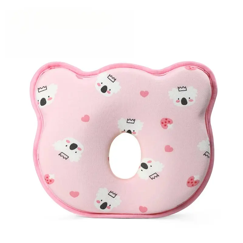 Flat Head Prevention Pillow for Newborns – Breathable Memory Foam, Machine Washable & Portable, Ideal for Crib, Carseat & Travel