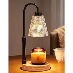 Rustic Candle Warmer Lamp with Timer, Dimmable Candle Warmer for Jar Candles, Height Adjustable Wax Melts Warmer, Birthday Gifts for Women Mom, House Warming Gifts   Decor