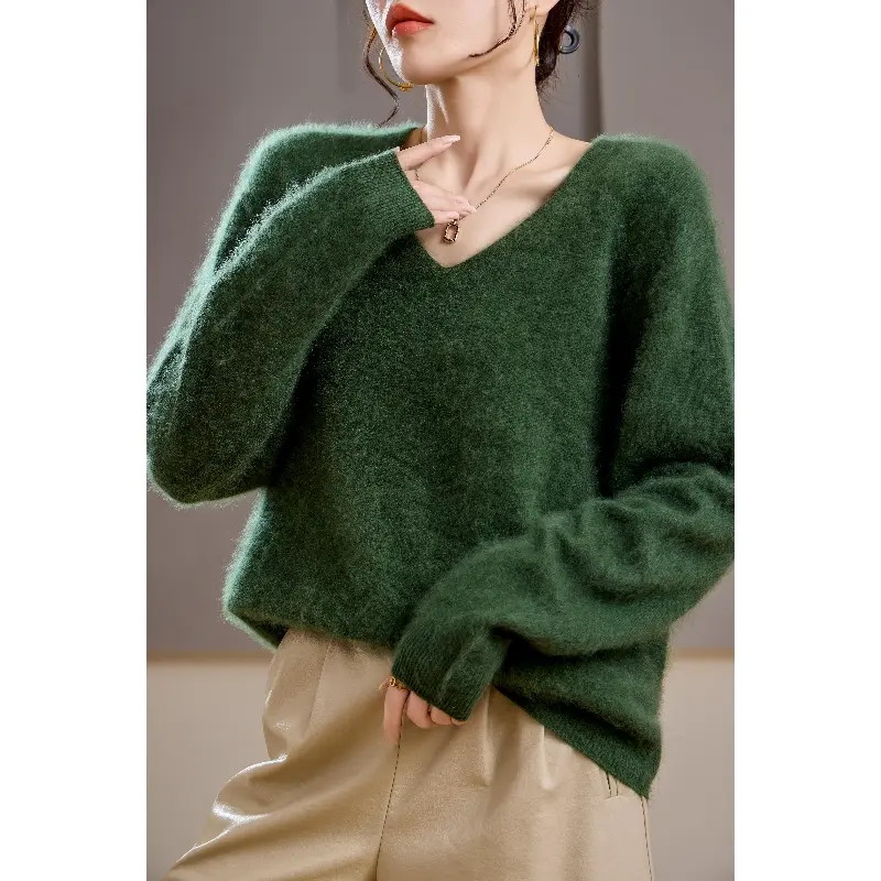 Women's V Neck Washed Brushed Wool Cashmere Sweater，Fashion Women's Knit Top for Daily Wear,Casual Longsleeves V Neck T-shirt for Spring & Fall, Women's Top for Daily Wear, Button Front Cardiganwear, Longsleeves Knitted Shirt， target sweater